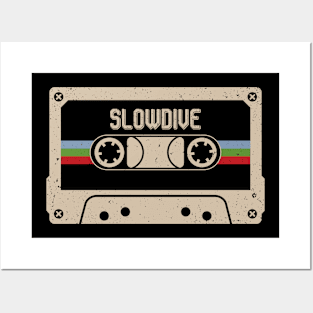 Personalized Slowdive Name Birthday Vintage Cassette Tape Posters and Art